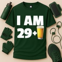 I Am 29 Plus Beer 30th Birthday Cooling Performance Crew T-Shirt