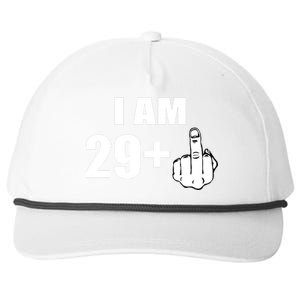 I Am 30 Middle Finger Snapback Five-Panel Rope Hat