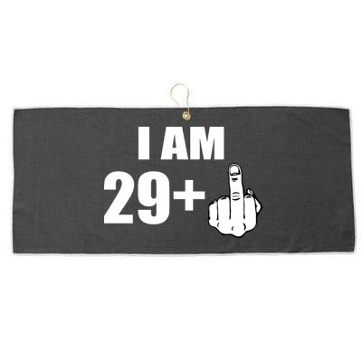 I Am 30 Middle Finger Large Microfiber Waffle Golf Towel