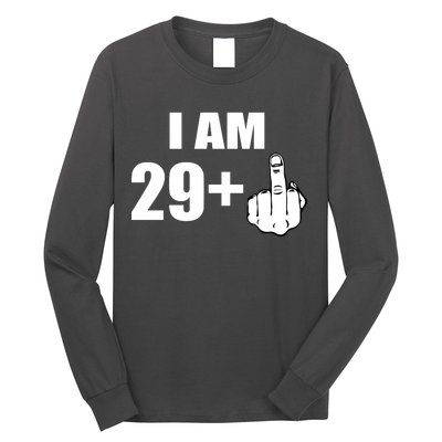 I Am 30 Middle Finger Long Sleeve Shirt