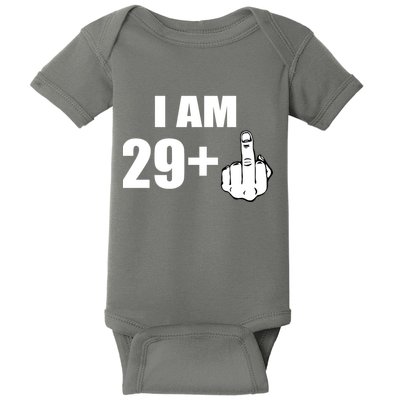I Am 30 Middle Finger Baby Bodysuit