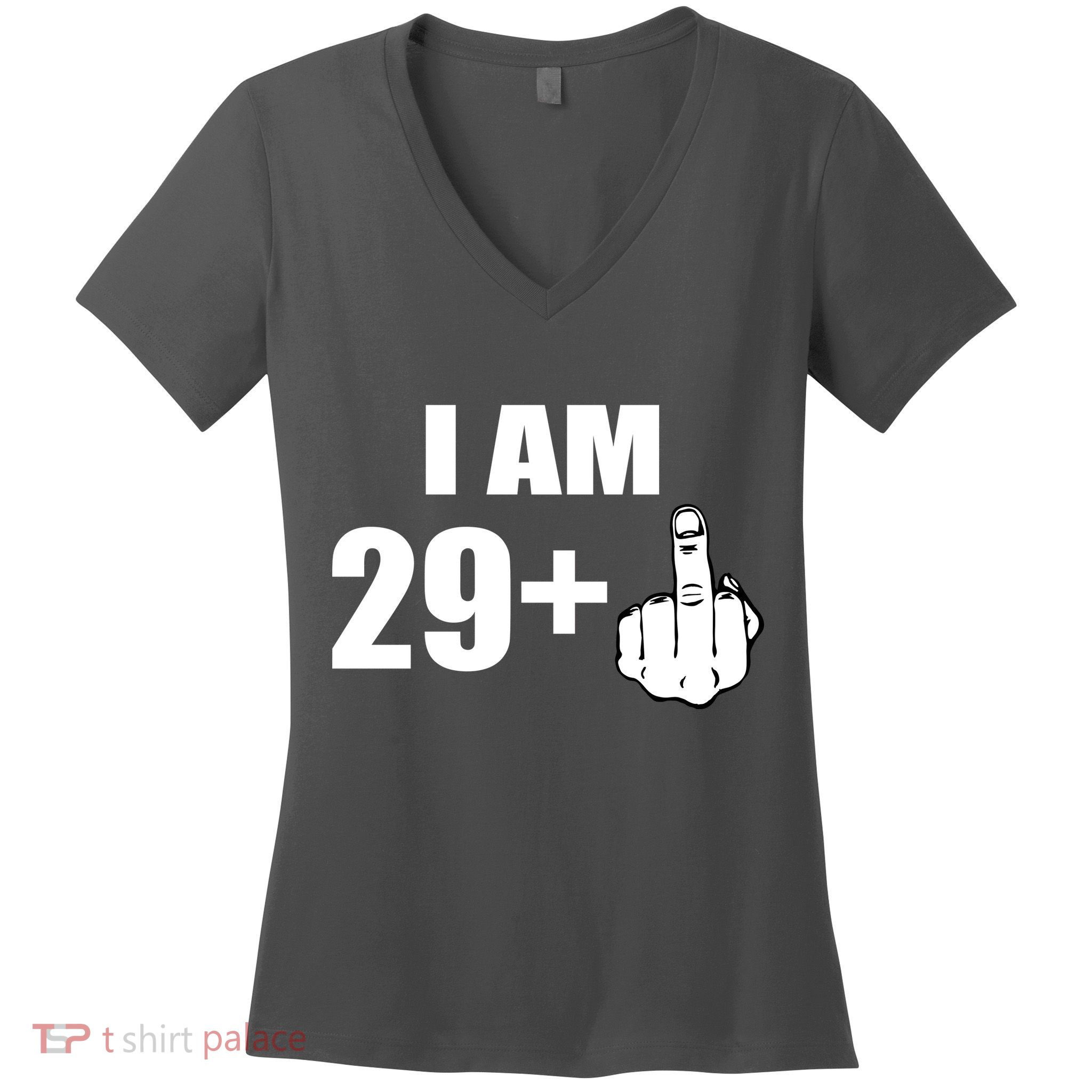 I Am 30 Middle Finger Women's V-Neck T-Shirt