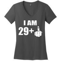 I Am 30 Middle Finger Women's V-Neck T-Shirt