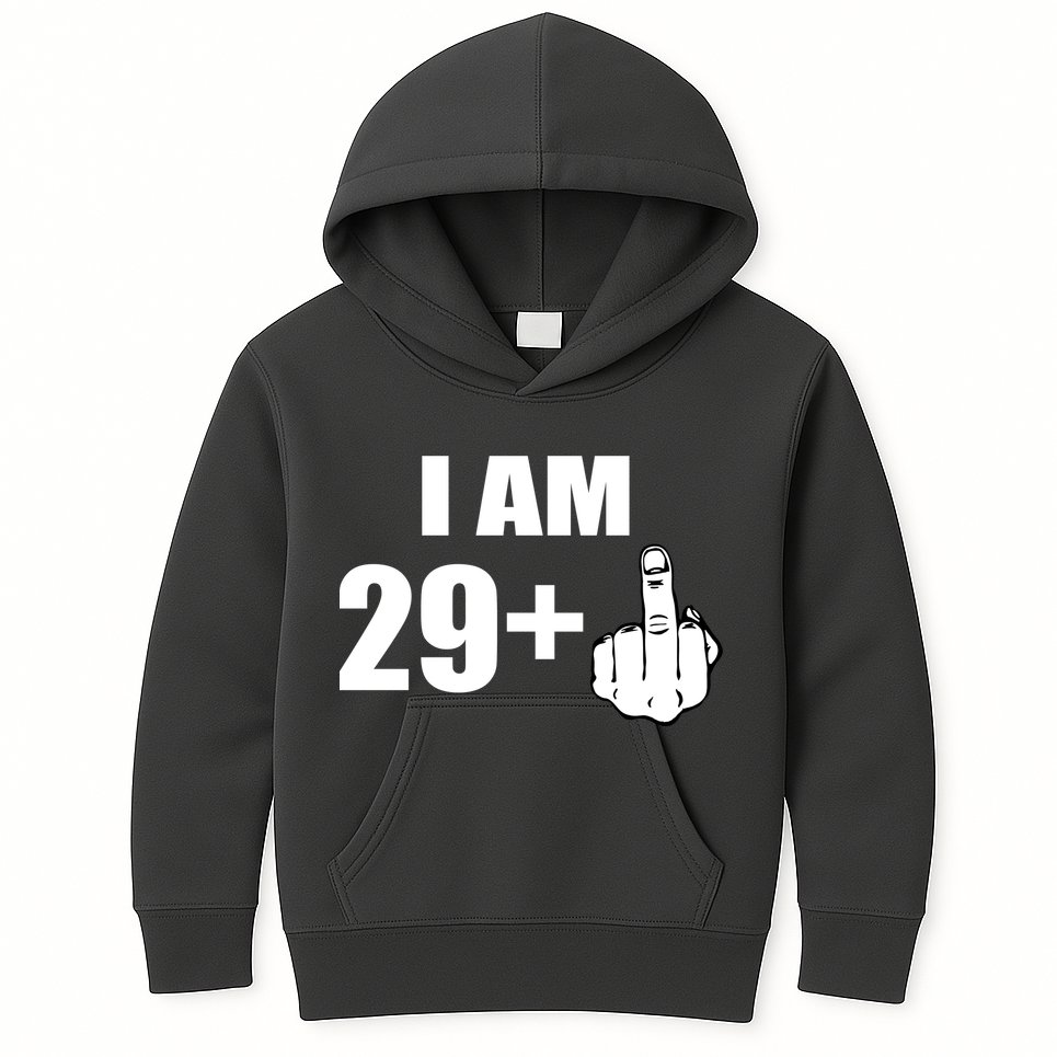 I Am 30 Middle Finger Kids Hoodie