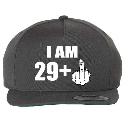 I Am 30 Middle Finger Wool Snapback Cap