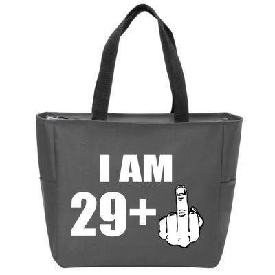 I Am 30 Middle Finger Zip Tote Bag