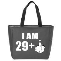 I Am 30 Middle Finger Zip Tote Bag