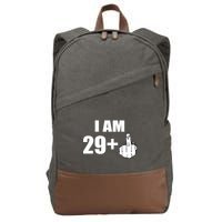 I Am 30 Middle Finger Cotton Canvas Backpack