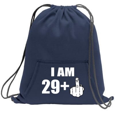 I Am 30 Middle Finger Sweatshirt Cinch Pack Bag