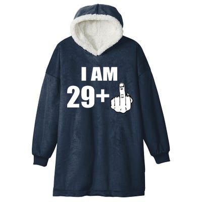 I Am 30 Middle Finger Hooded Wearable Blanket