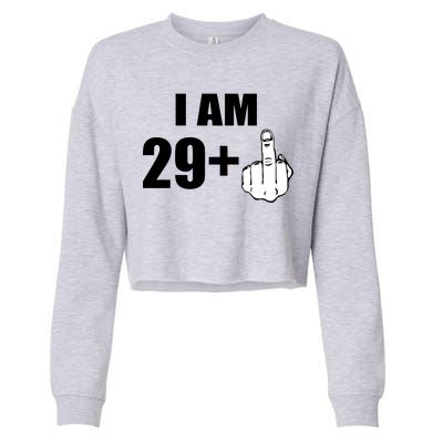 I Am 30 Middle Finger Cropped Pullover Crew