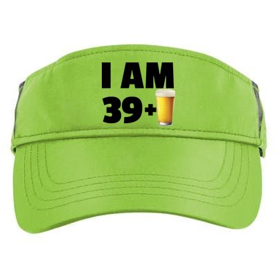 I Am 39 Plus Beer 40th Birthday Adult Drive Performance Visor