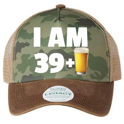 I Am 39 Plus Beer 40th Birthday Legacy Tie Dye Trucker Hat