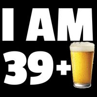 I Am 39 Plus Beer 40th Birthday USA-Made Doggie Bandana