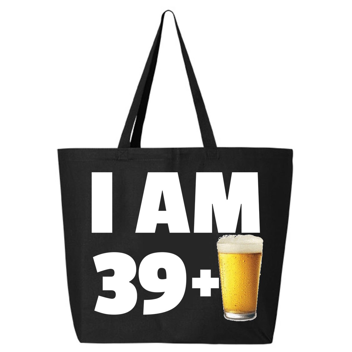 I Am 39 Plus Beer 40th Birthday 25L Jumbo Tote