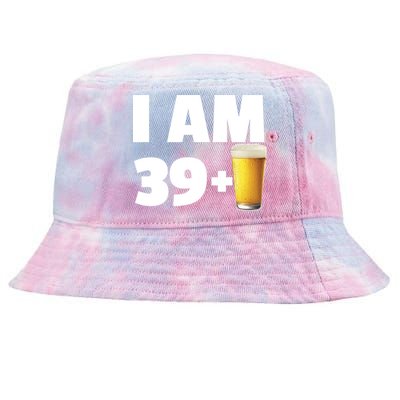 I Am 39 Plus Beer 40th Birthday Tie-Dyed Bucket Hat