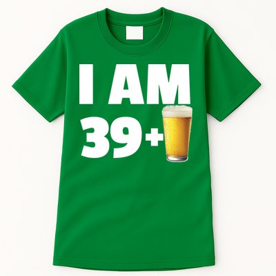 I Am 39 Plus Beer 40th Birthday Tall T-Shirt