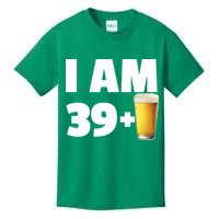 I Am 39 Plus Beer 40th Birthday Kids T-Shirt