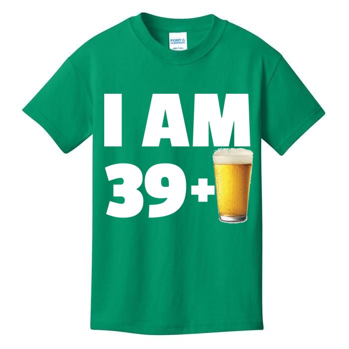 I Am 39 Plus Beer 40th Birthday Kids T-Shirt