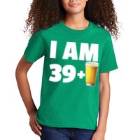 I Am 39 Plus Beer 40th Birthday Kids T-Shirt