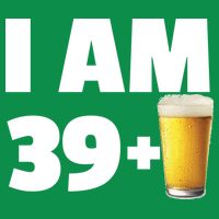 I Am 39 Plus Beer 40th Birthday Kids T-Shirt