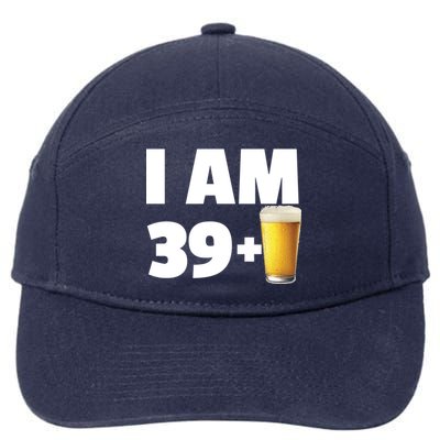 I Am 39 Plus Beer 40th Birthday 7-Panel Snapback Hat