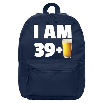 I Am 39 Plus Beer 40th Birthday 16 in Basic Backpack