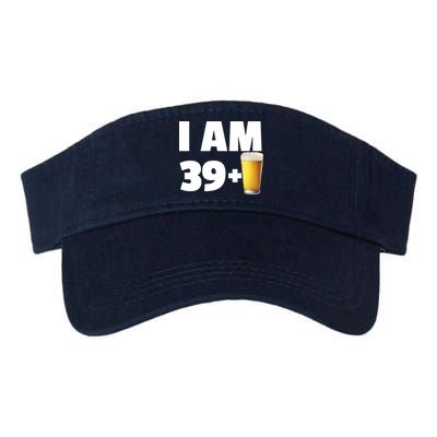 I Am 39 Plus Beer 40th Birthday Valucap Bio-Washed Visor