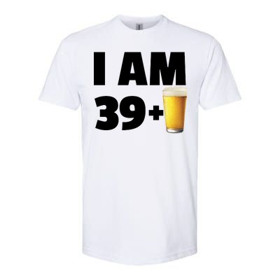 I Am 39 Plus Beer 40th Birthday Softstyle® CVC T-Shirt