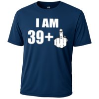 I Am 40 Middle Finger Cooling Performance Crew T-Shirt