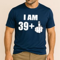 I Am 40 Middle Finger Cooling Performance Crew T-Shirt