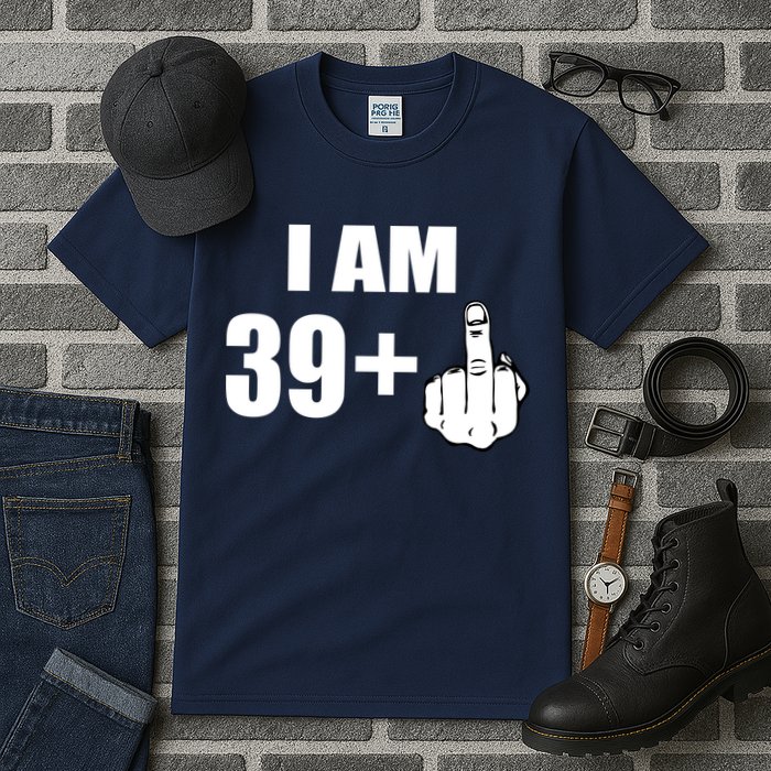 I Am 40 Middle Finger Tall T-Shirt