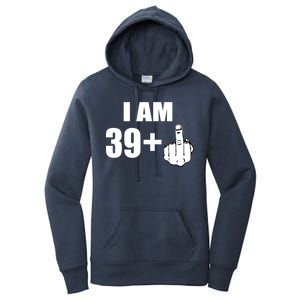 I Am 40 Middle Finger Women's Pullover Hoodie