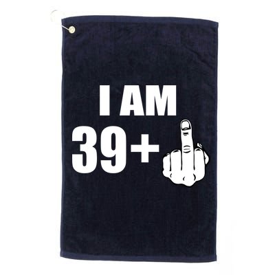 I Am 40 Middle Finger Golf Towel