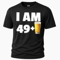 I Am 49 Plus Beer 50th Birthday Cooling Performance Crew T-Shirt