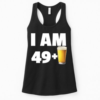 I Am 49 Plus Beer 50th Birthday Womens Tank Top