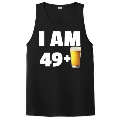 I Am 49 Plus Beer 50th Birthday PosiCharge Competitor Tank