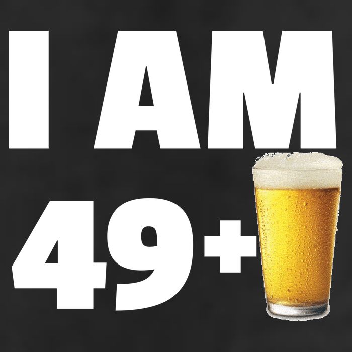 I Am 49 Plus Beer 50th Birthday Golf Towel