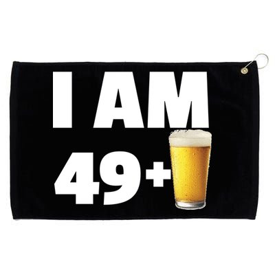 I Am 49 Plus Beer 50th Birthday Grommeted Golf Towel