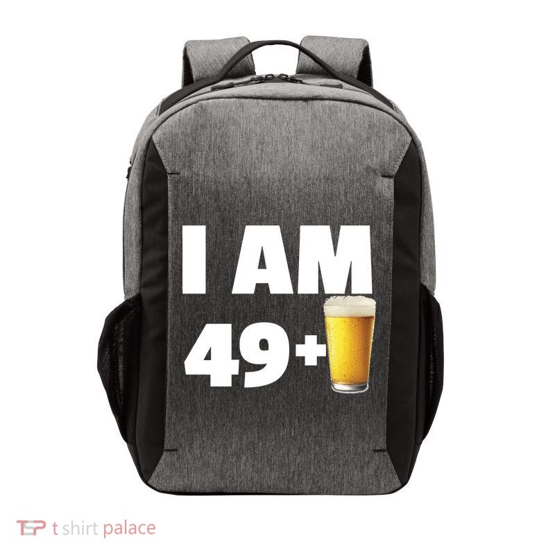 I Am 49 Plus Beer 50th Birthday Vector Backpack