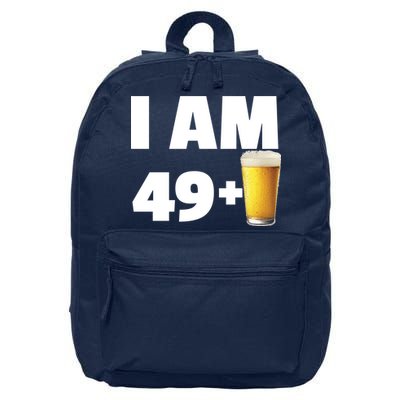 I Am 49 Plus Beer 50th Birthday 16 in Basic Backpack