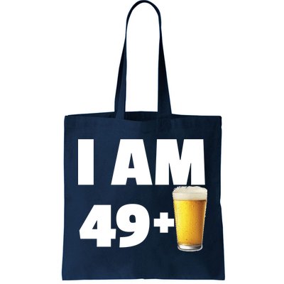 I Am 49 Plus Beer 50th Birthday Tote Bag