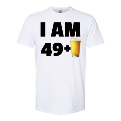 I Am 49 Plus Beer 50th Birthday Softstyle® CVC T-Shirt