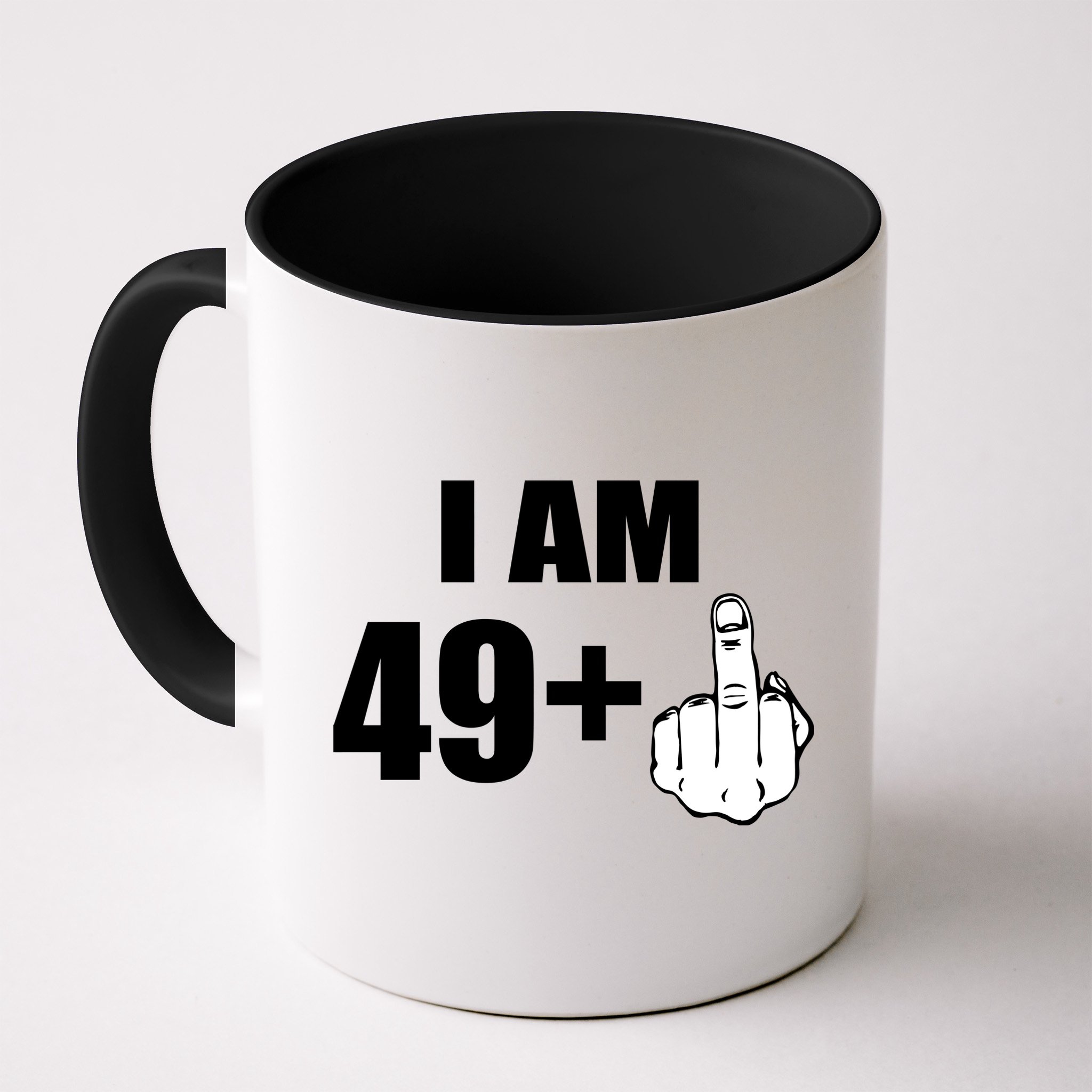 I Am 50 Middle Finger Funny 50th Birthday Gift T-Shirt Mug