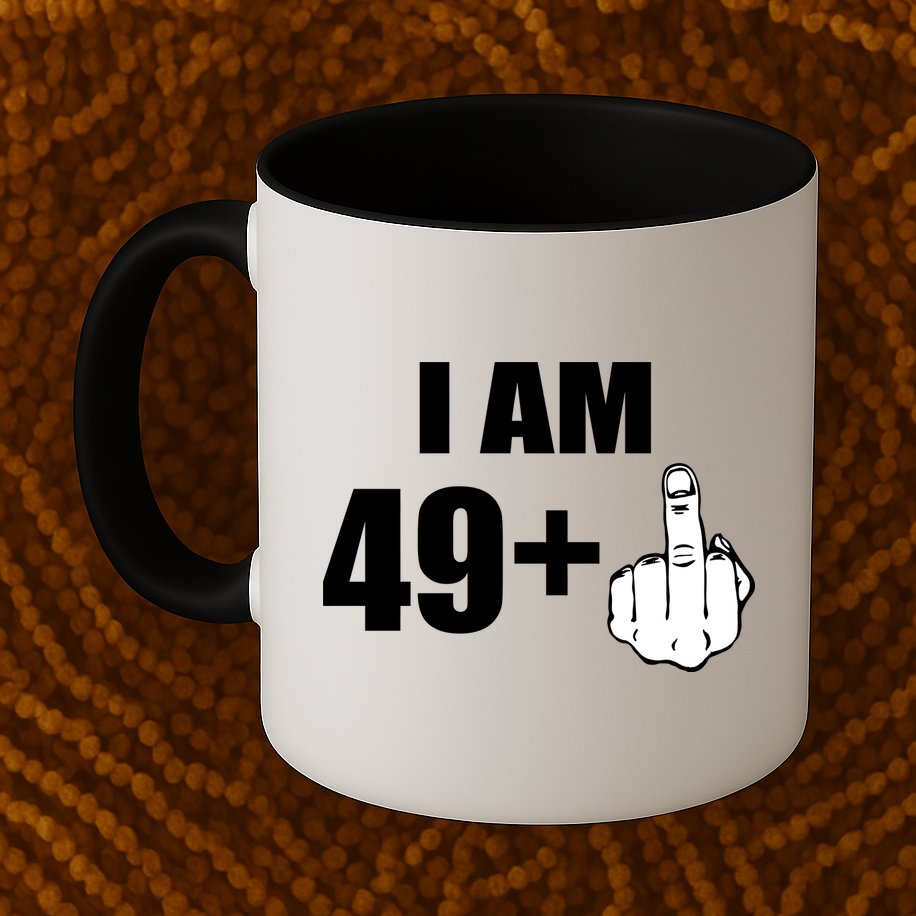 I Am 50 Middle Finger Funny 50th Birthday Gift T-Shirt Mug