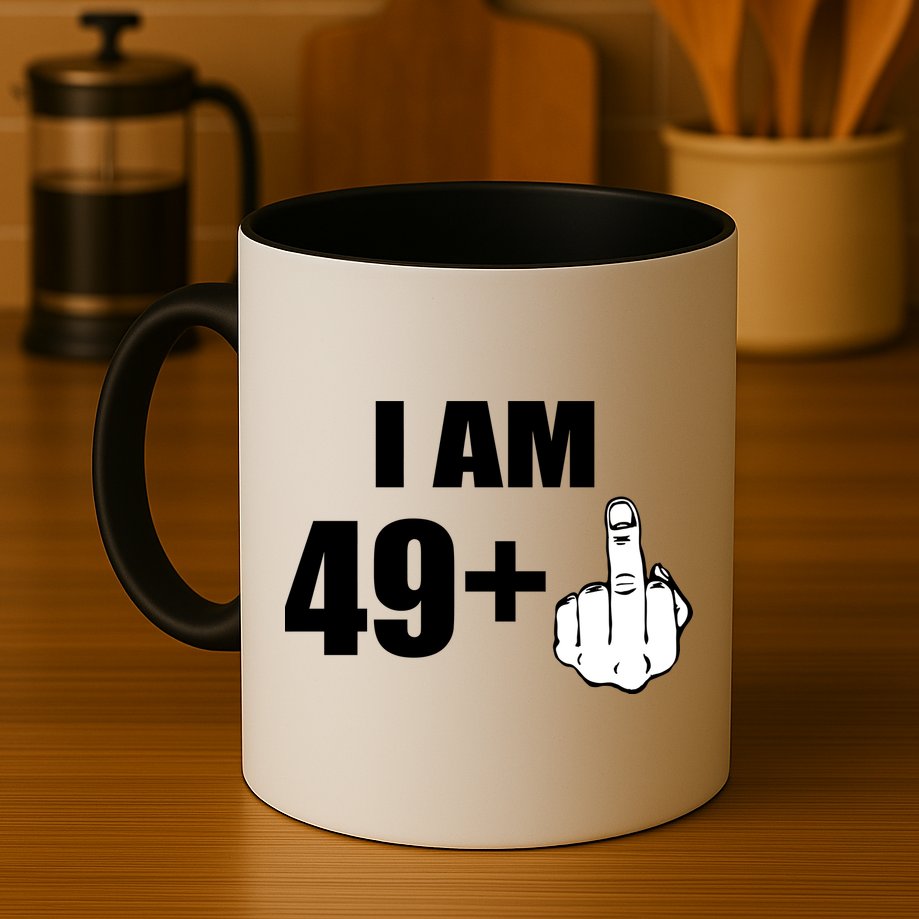 I Am 50 Middle Finger Funny 50th Birthday Gift T-Shirt Mug