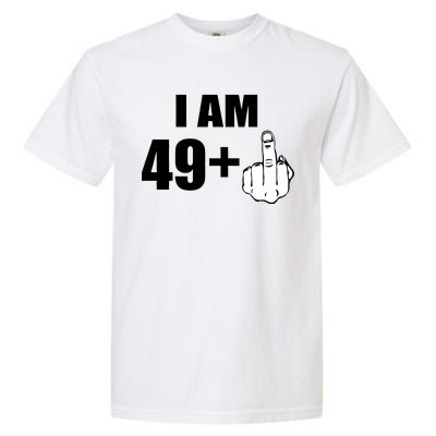 I Am 50 Middle Finger Funny 50th Birthday Gift T-Shirt Garment-Dyed Heavyweight T-Shirt