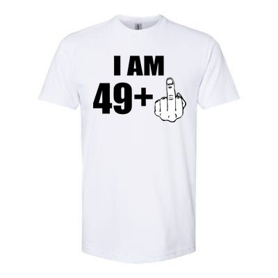 I Am 50 Middle Finger Funny 50th Birthday Gift T-Shirt Softstyle® CVC T-Shirt