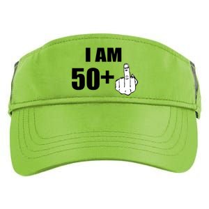 I Am 51 Middle Finger Funny 1966 Birthday Adult Drive Performance Visor