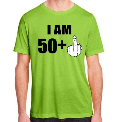 I Am 51 Middle Finger Funny 1966 Birthday Adult ChromaSoft Performance T-Shirt